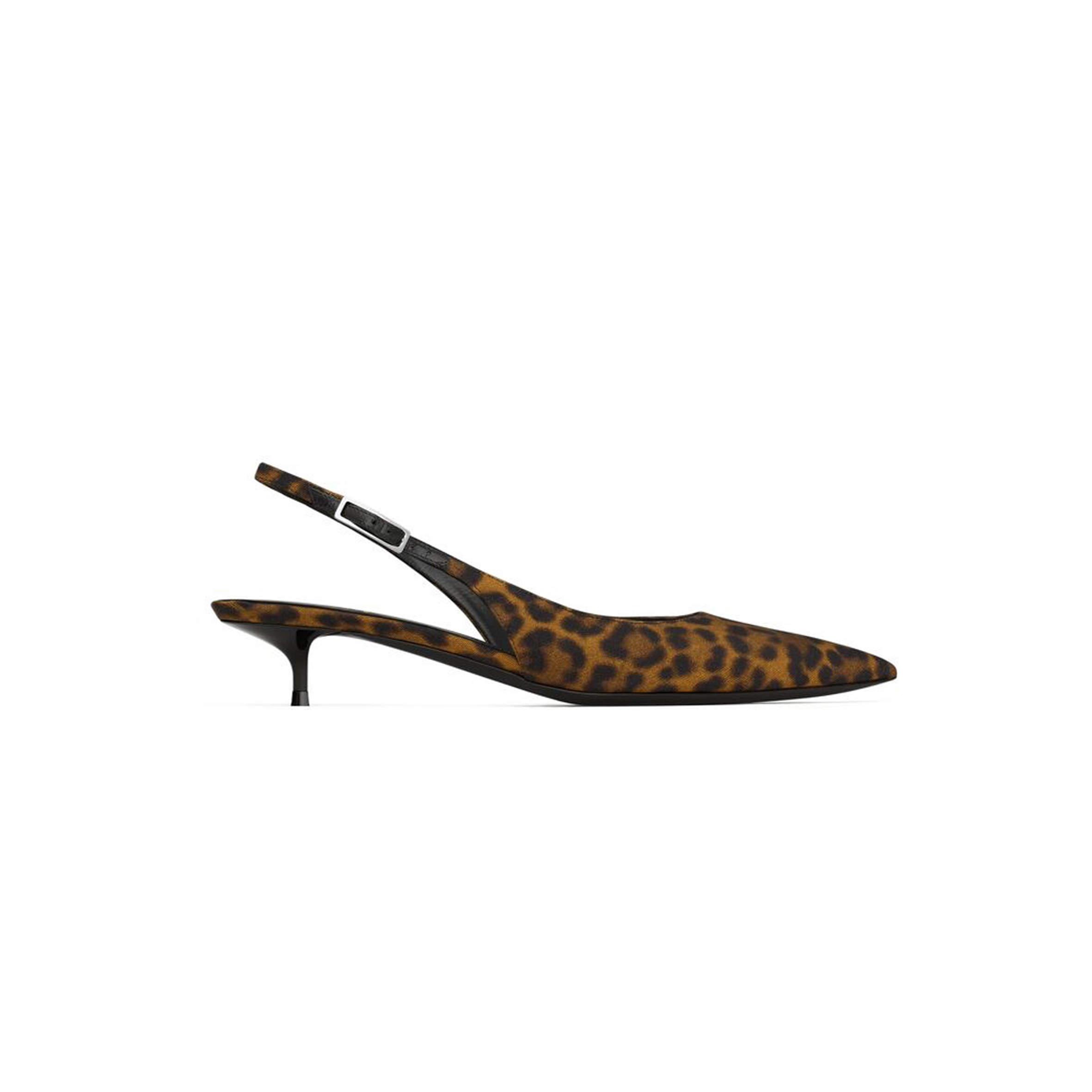 Y*L cherish slingback pumps in leopard grosgrain 775130aac9x2038
